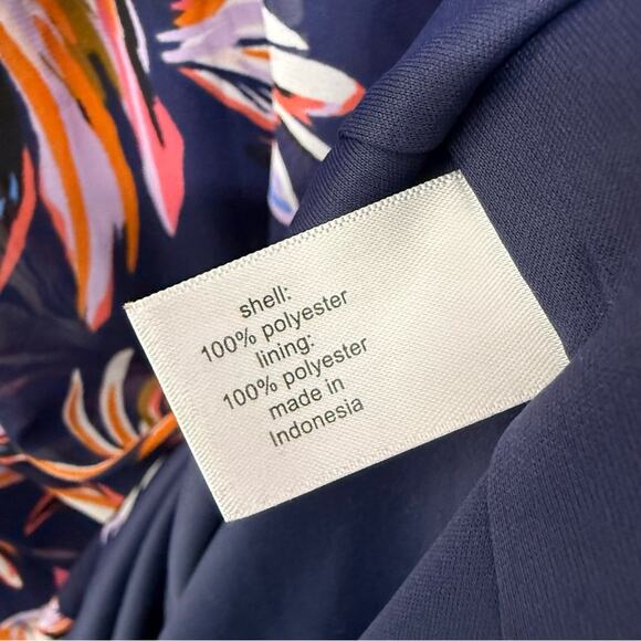 Lane Bryant Multicolor Floral Dress Navy Maxi length size 18 - Picture 4 of 4